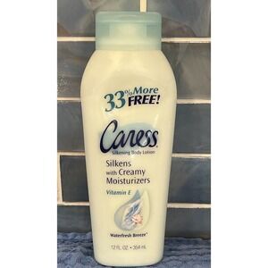 2001 Vintage Caress Daily Silkening Body Lotion WATERFRESH BREEZE 12oz 85% FULL